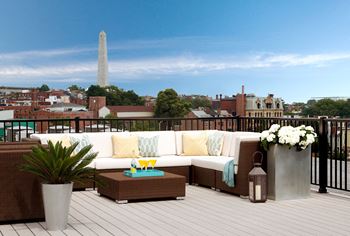 Rooftop terrace seating